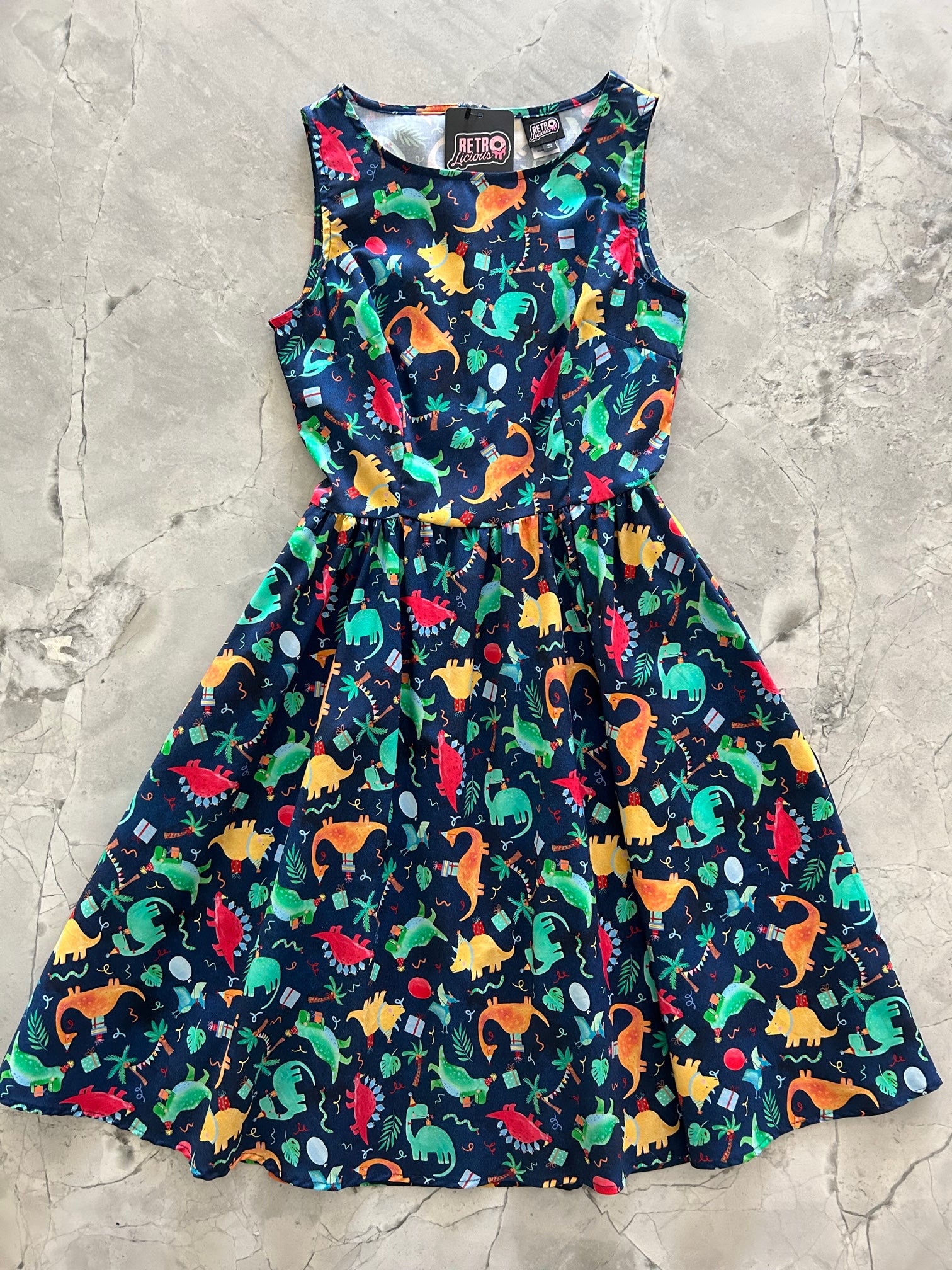 Retro Dinosaur Dress