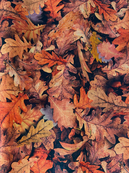 close up of leaves fit and flare dress