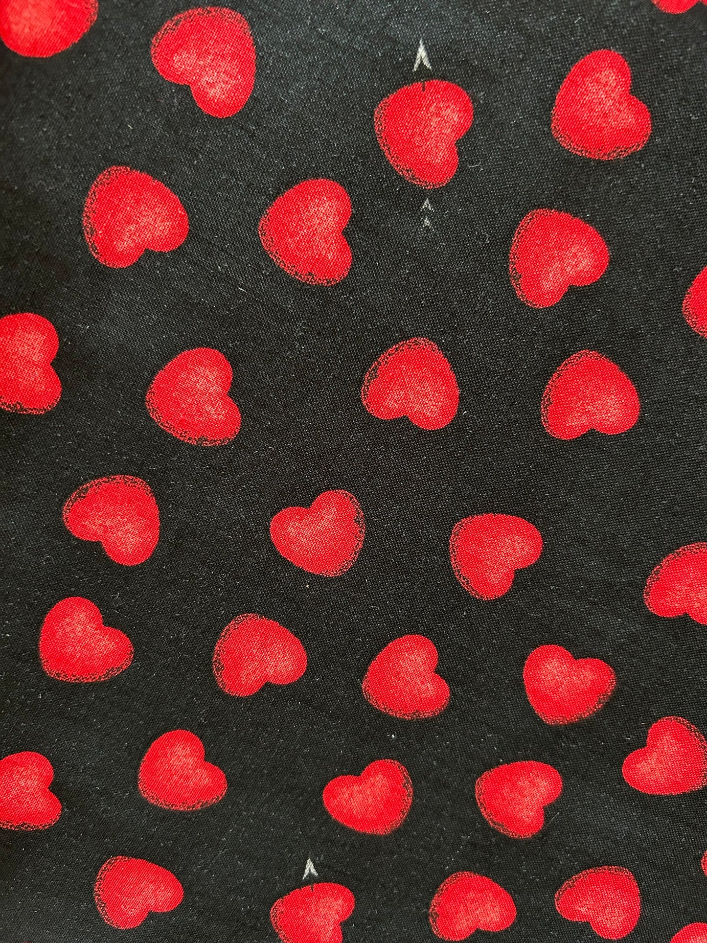 close up of hearts midi dress print