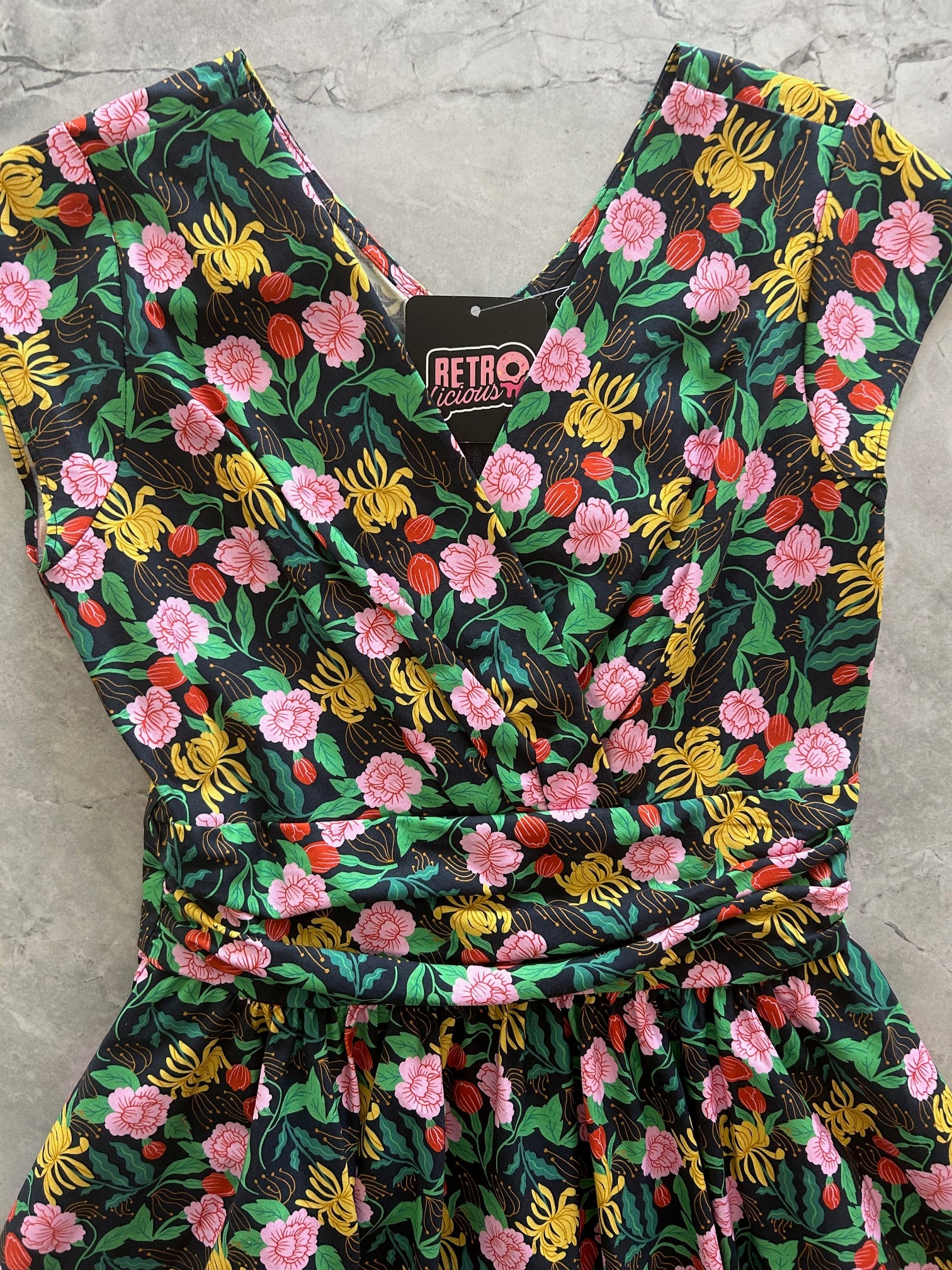 Dreamy Floral Greta store Dress by Retrolicious 1X