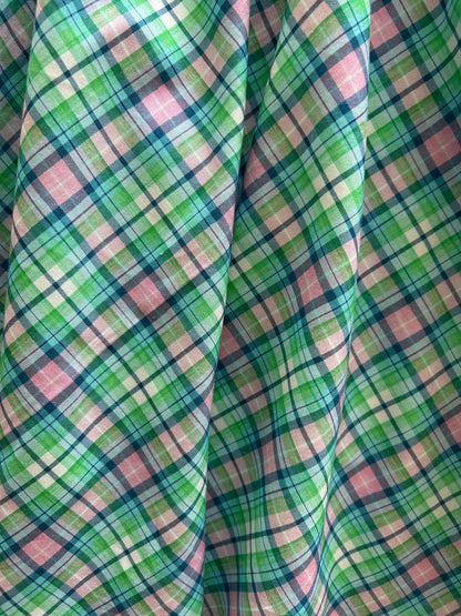 close up of plaid print