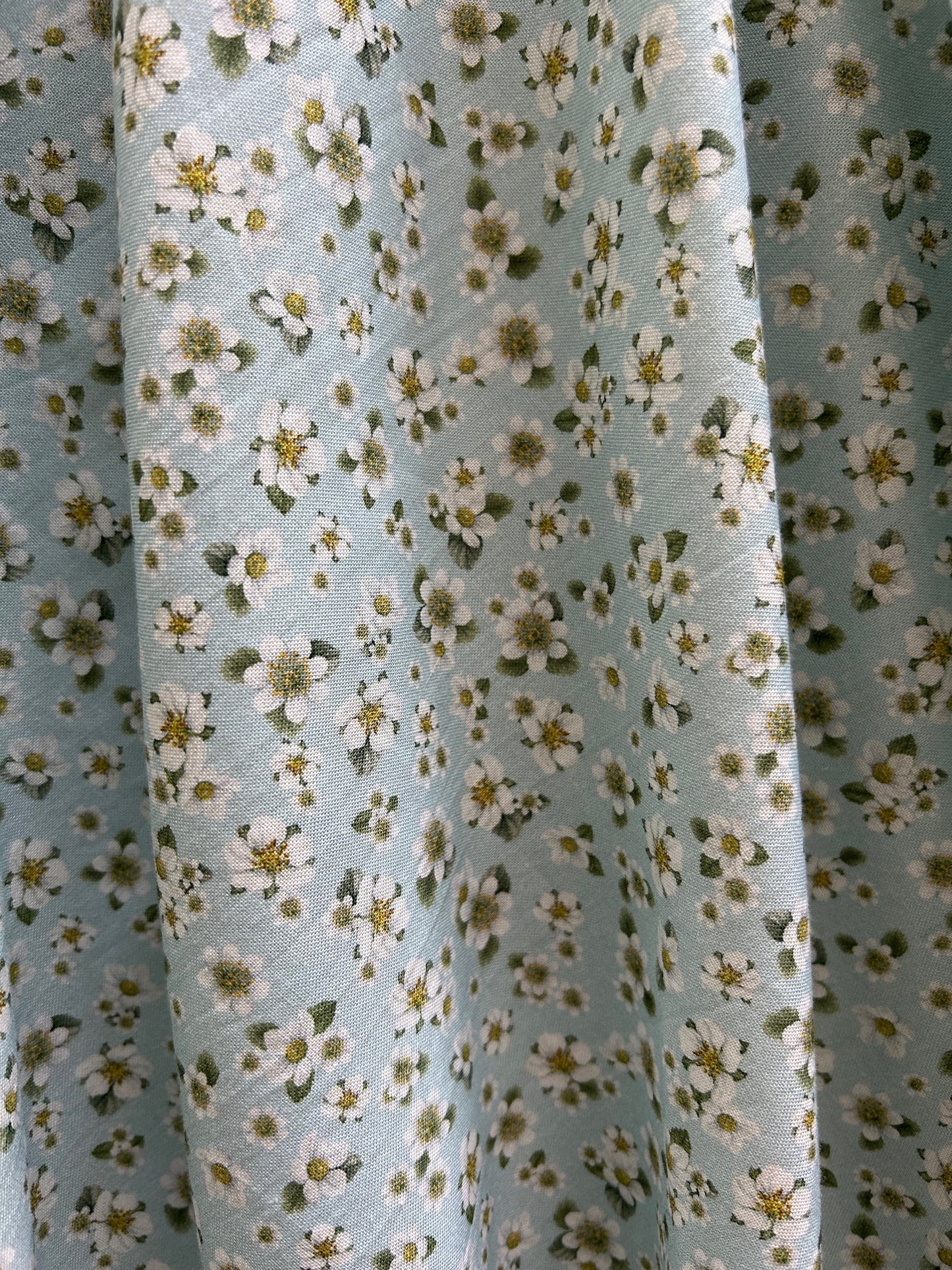 close up floral fabric