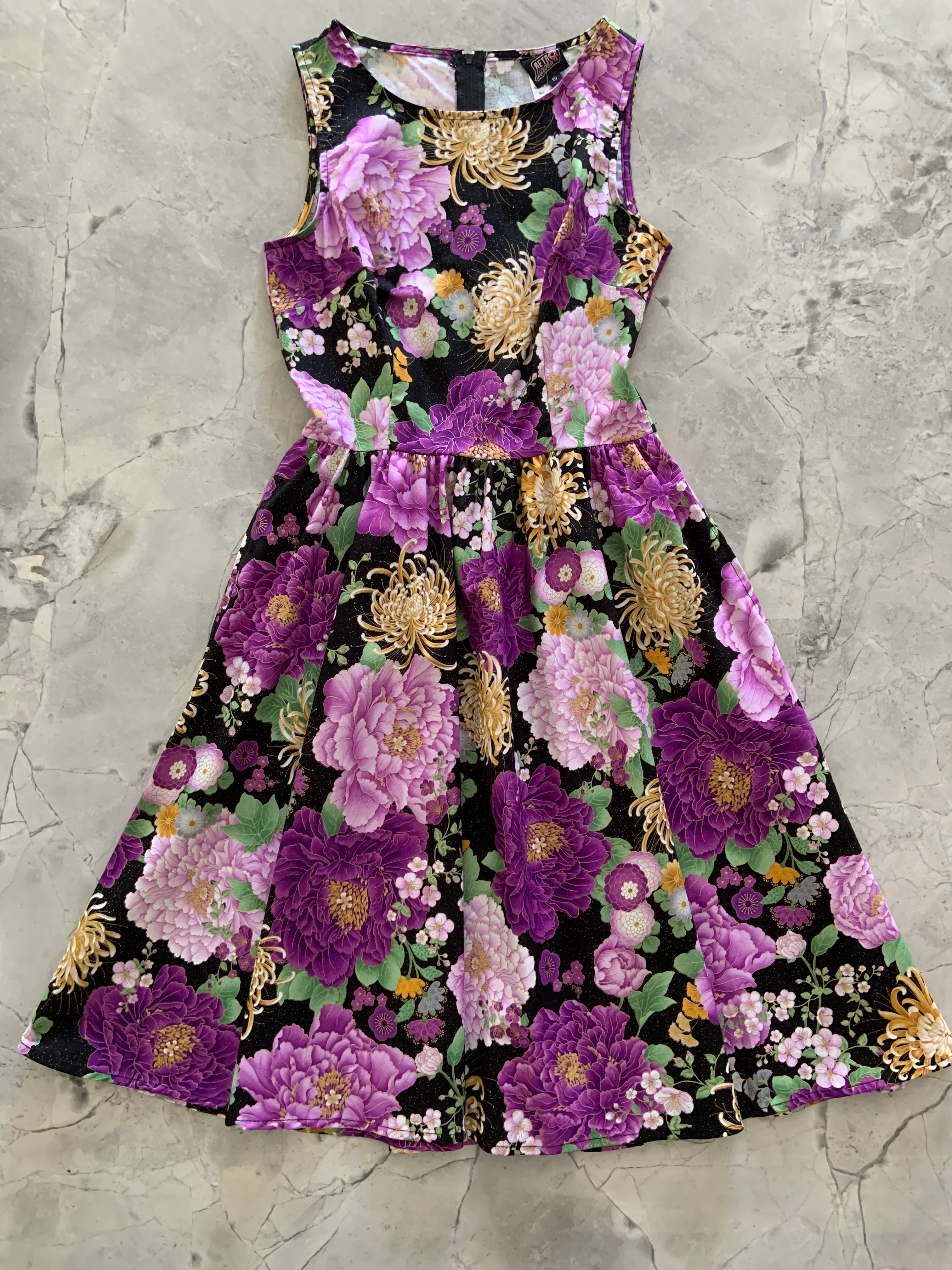 Maximum Potential Mini Dress - Button Up Dress in Purple Floral | Showpo USA