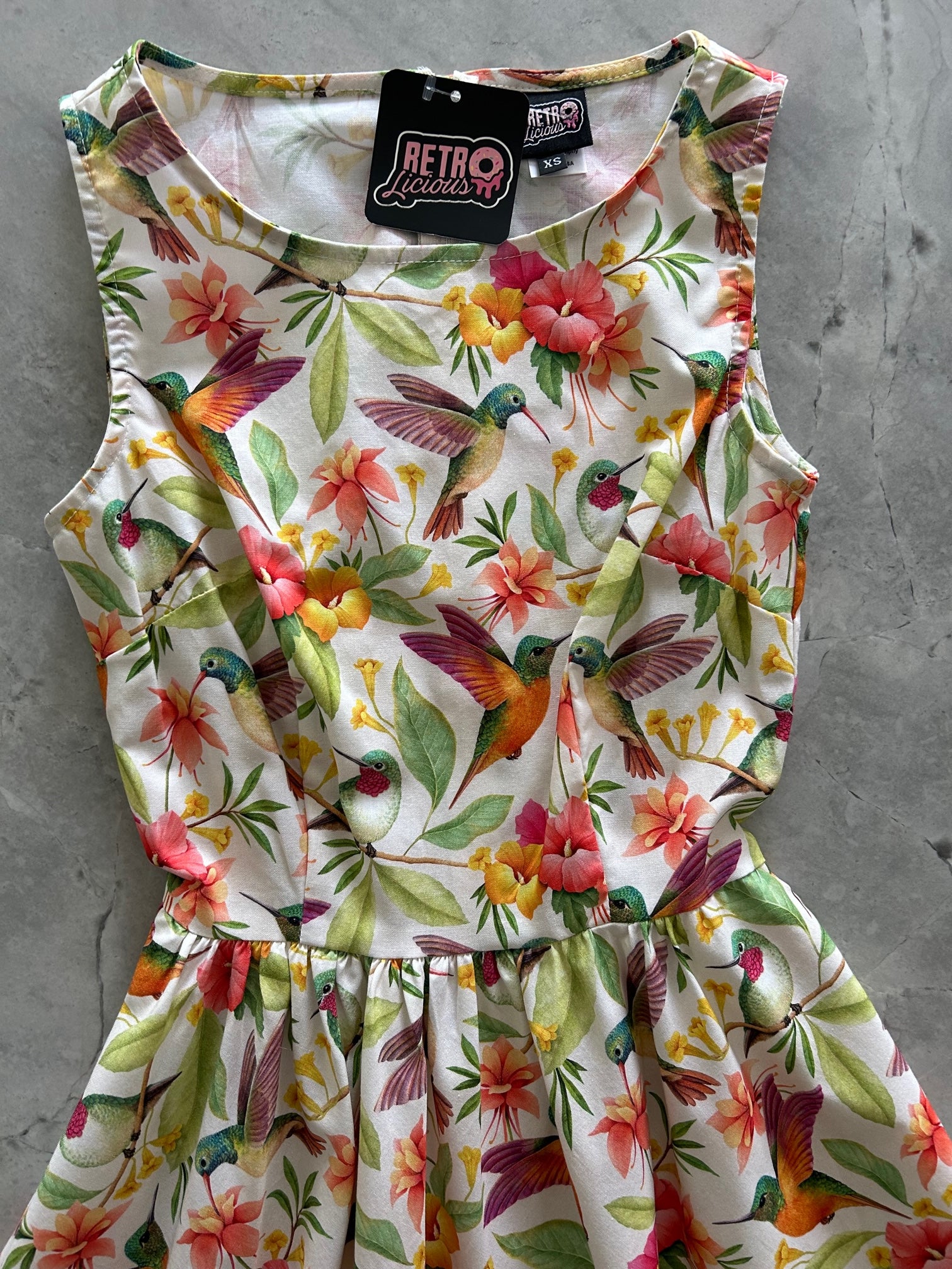 5063 Hummingbird Midi Dress | Retro Clothing – Retrolicious