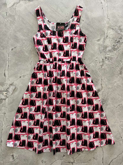 5098 Cats Fit & Flare Dress | Retro & Pinup Clothing – Retrolicious