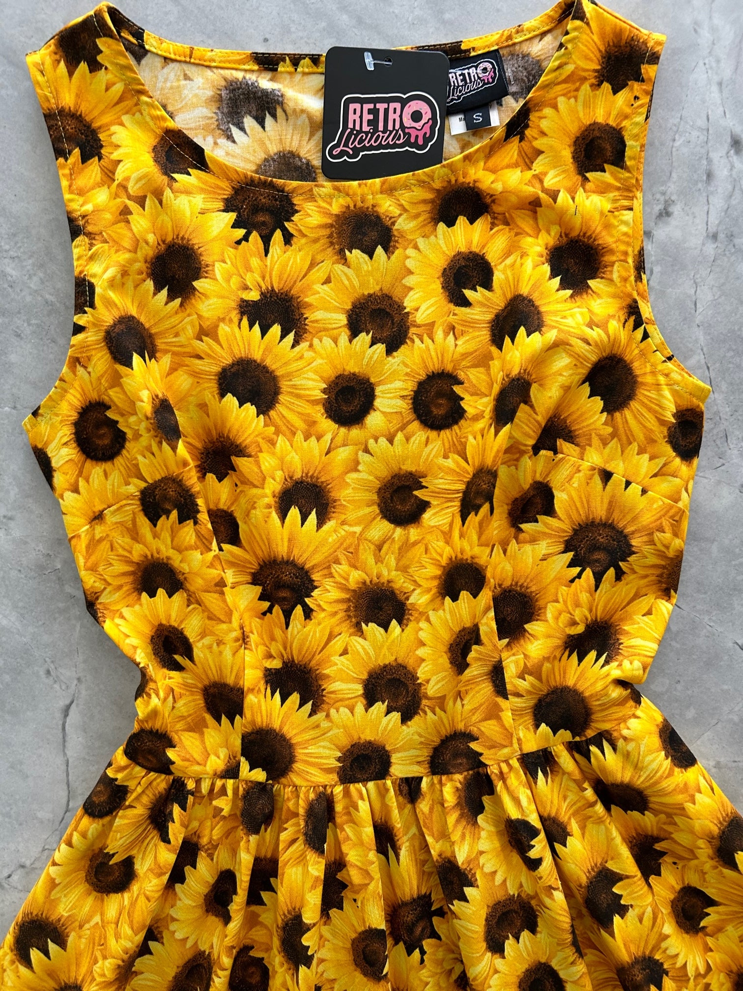 Retrolicious 5173 Sunflower Vintage Dress Retro Pinup Clothing 1x