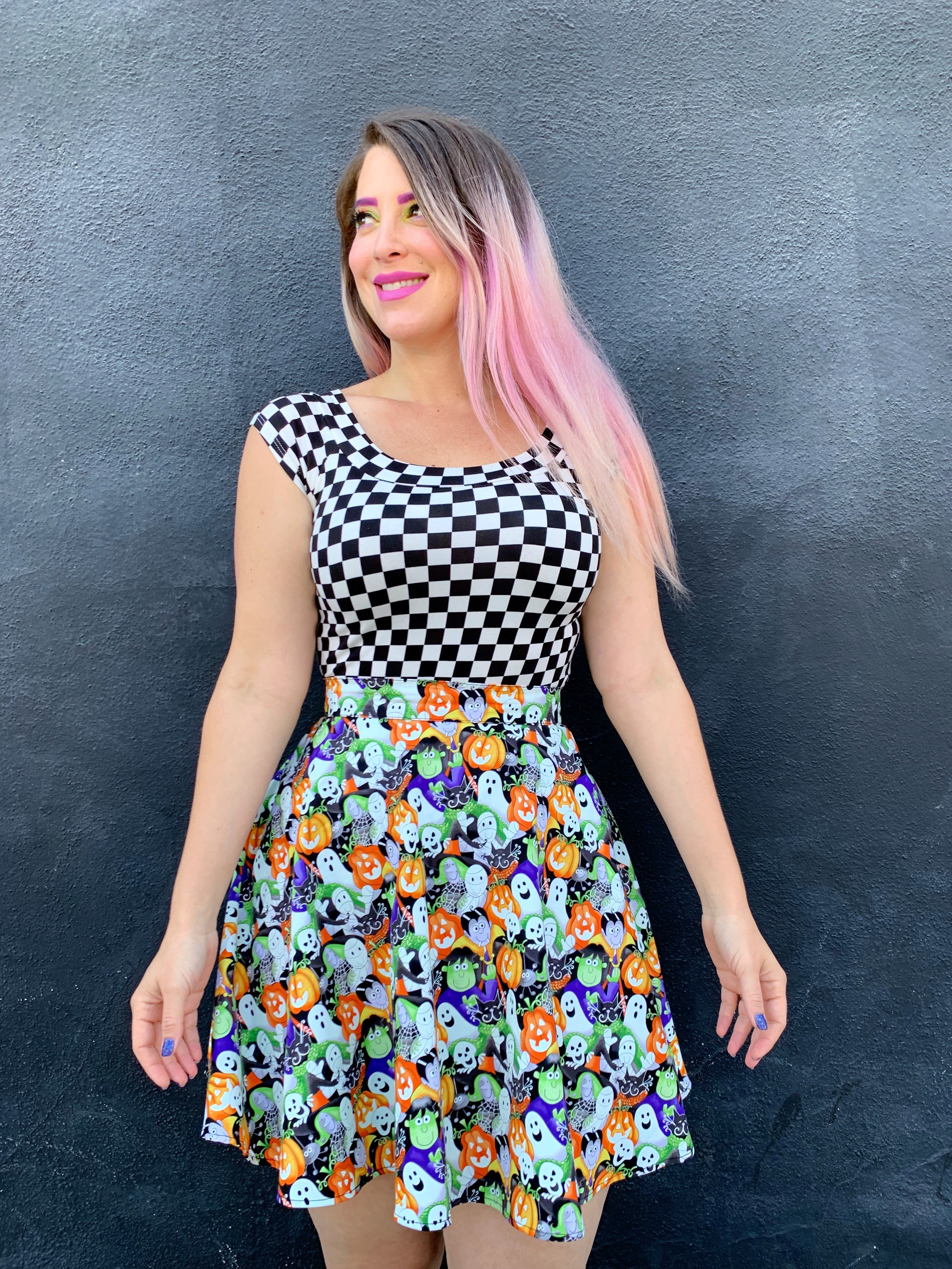 Boat print hotsell skater dress